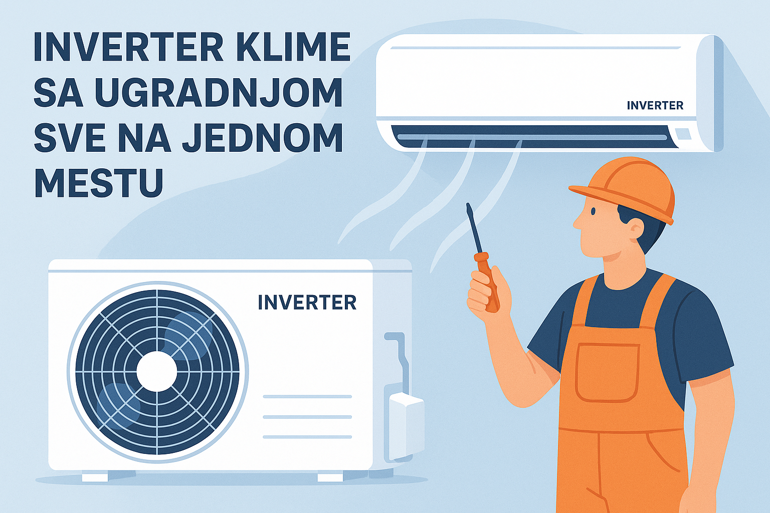 Inverter klime sa ugradnjom – sve na jednom mestu